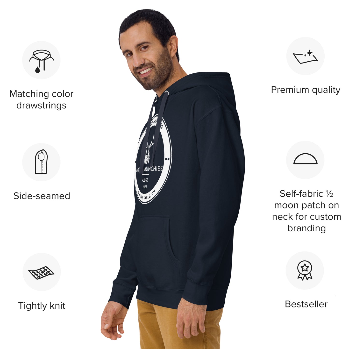 Moose Munchies Unisex Hoodie Dark