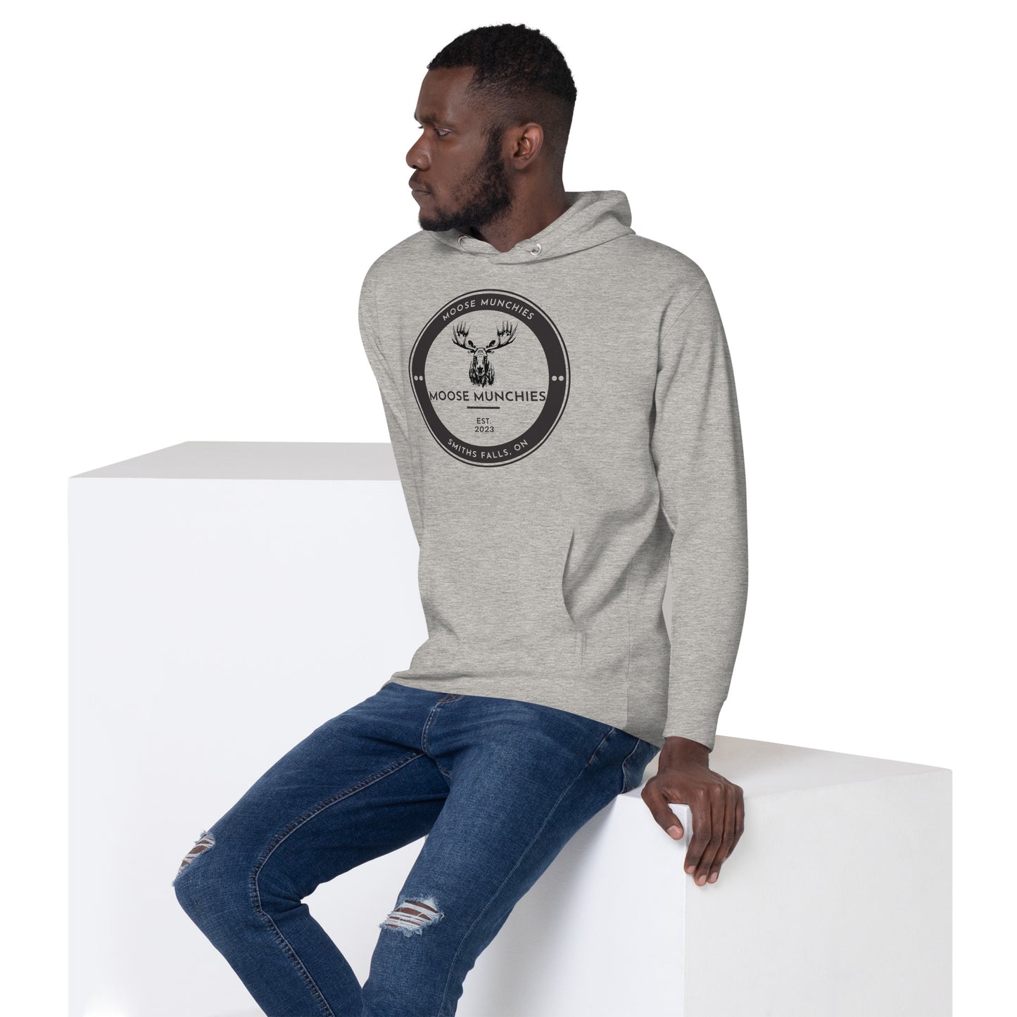 Moose Munchies Charcoal Hoodie