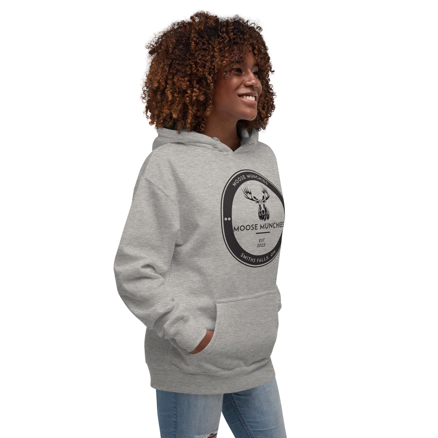 Moose Munchies Charcoal Hoodie